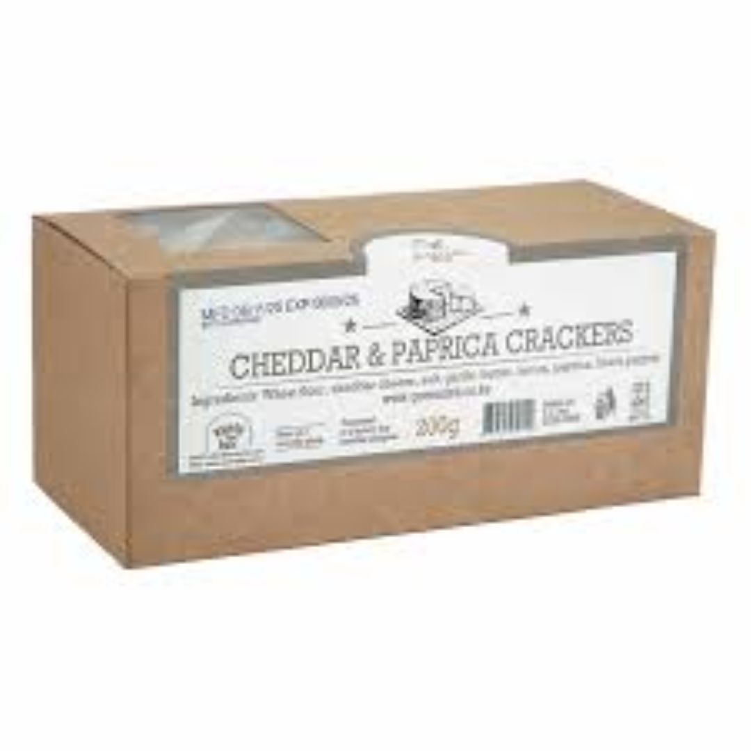 QUEEN DELI CHEDDAR N PAPRIKA CRACKERS 200G